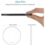 cargador inalambrico personalizado 15w rapido medidas