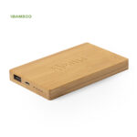 Cargador Power Bank Bambu Personalizado