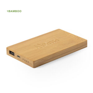 Cargador Power Bank Bambu Personalizado