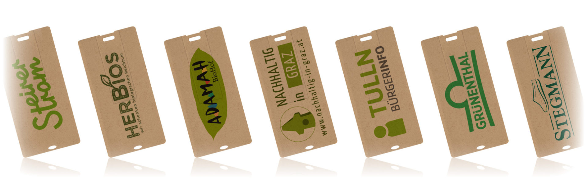 Memorias USB Personalizadas Tarjetas Ecologicas