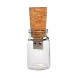 Pendrive Botella de cristal y corcho