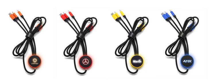 cables de carga personalizados con logotipo