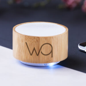 Altavoz personalizado madera ecologico laser