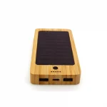 Cargador Power Bambu personalizado solar con logotipo