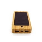 Cargador Power Bambu personalizado solar con logotipo